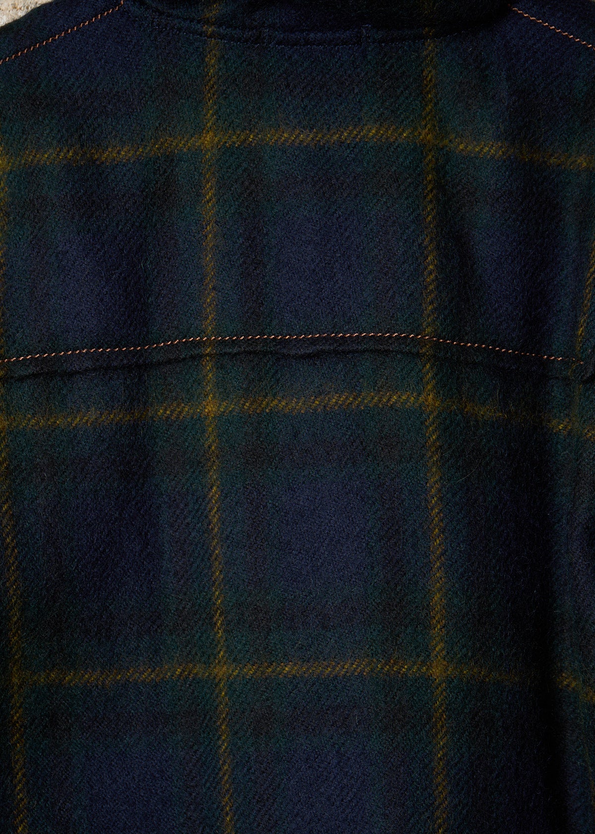 HOMME TARTAN WOOL DUFFLE COAT AW2006 - LARGE