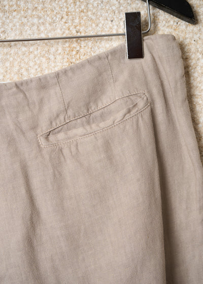 NATURAL LINEN LOW RISE PANTS SS2003 - 46IT