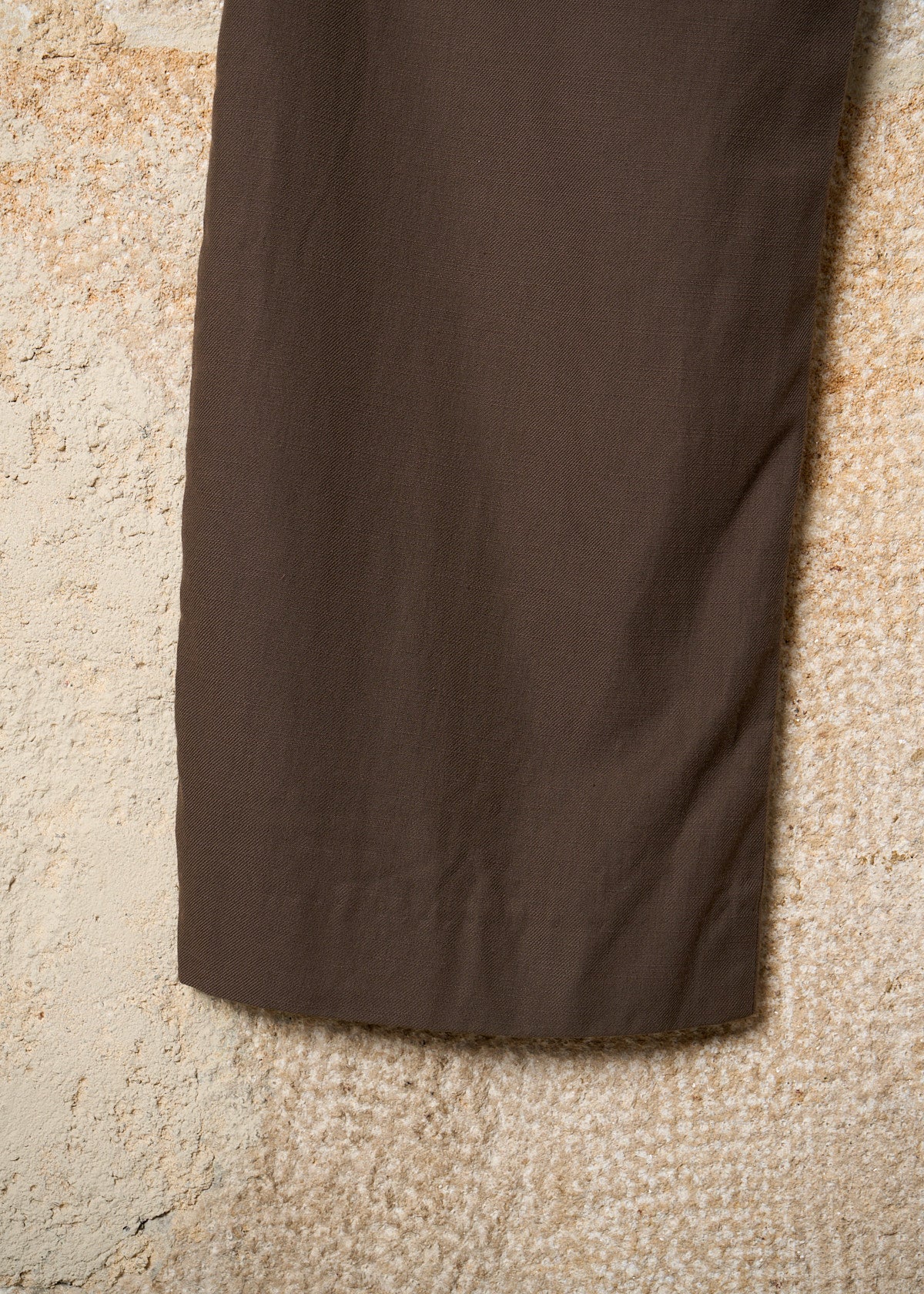 BROWN STITCHING DETAILS POCKETS COTTON  PANTS SS2007 - 48IT