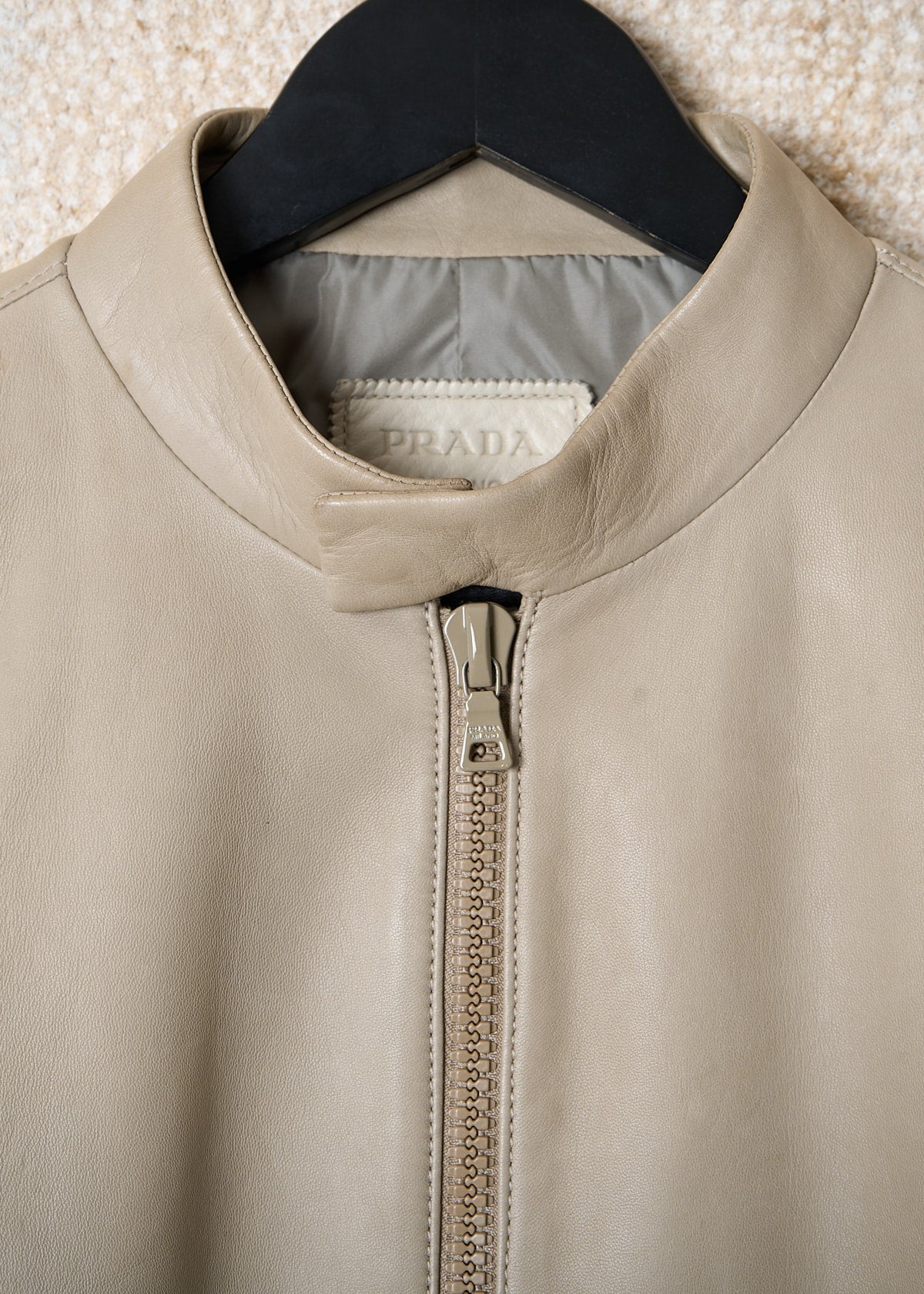 BEIGE PADDED RIDER JACKET SS2011 - 46IT