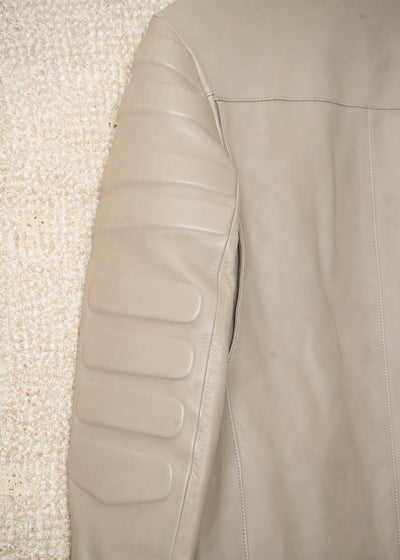 BEIGE PADDED RIDER JACKET SS2011 - 46IT