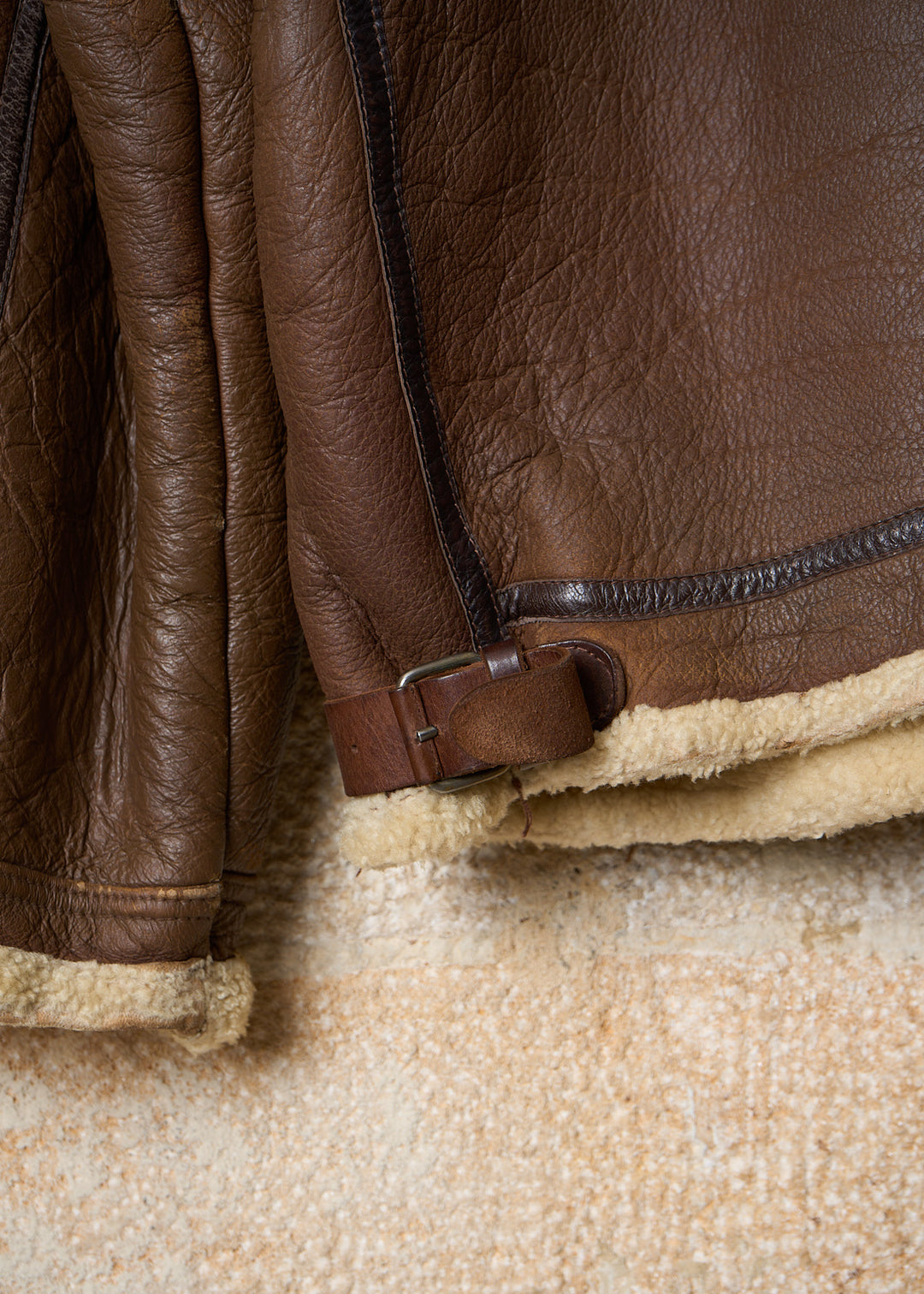 EMPORIO ARMANI BROWN SHEARLING JACKET 1980'S - X-LARGE – The