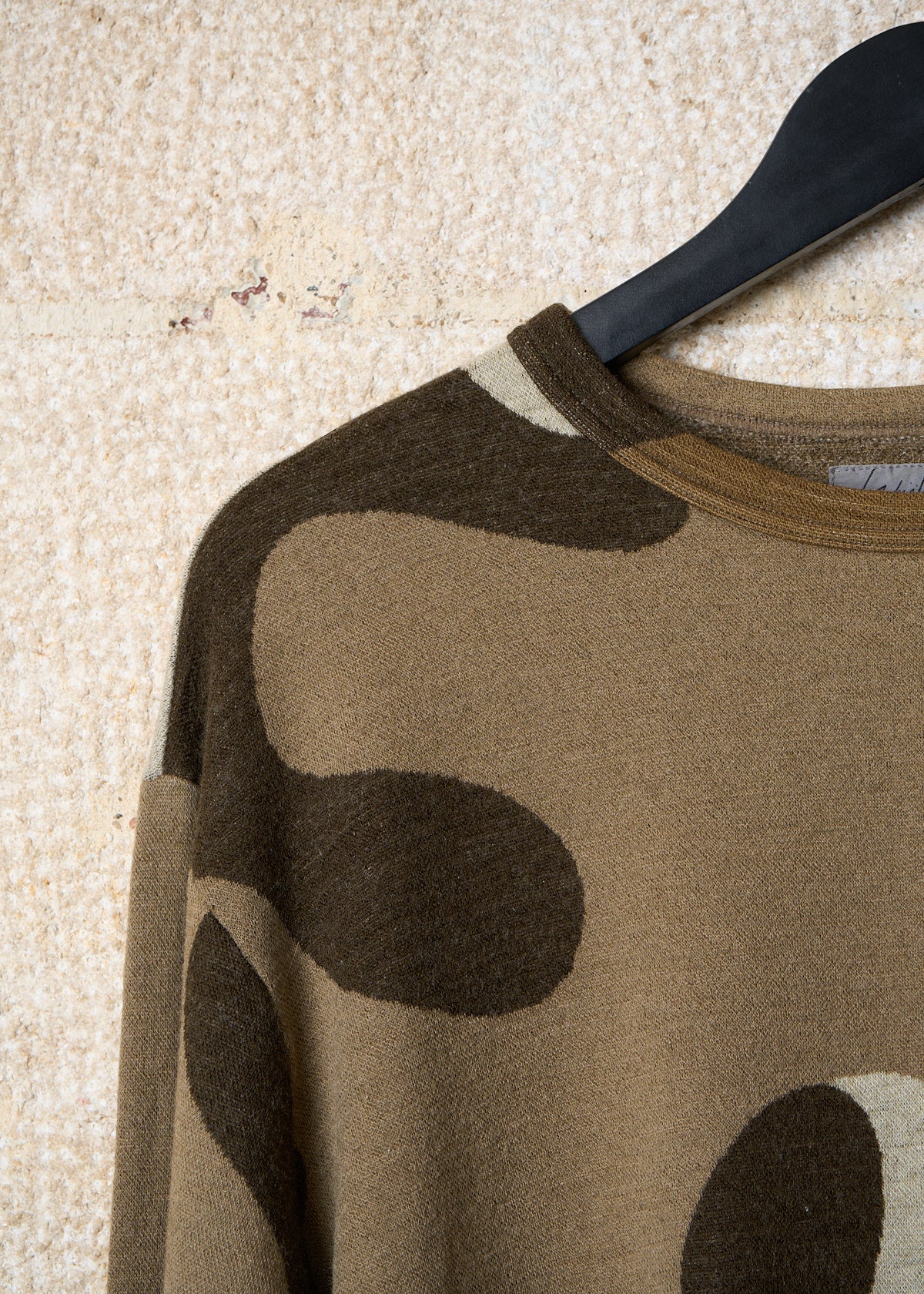 POUR HOMME BROWN BEIGE GREEN CAMO LIGHT JUMPER AW2002 - LARGE