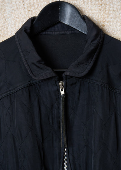 Y'S FOR MEN BLACK QUILTED RAYON BLOUSON SS1999 - MEDIUM