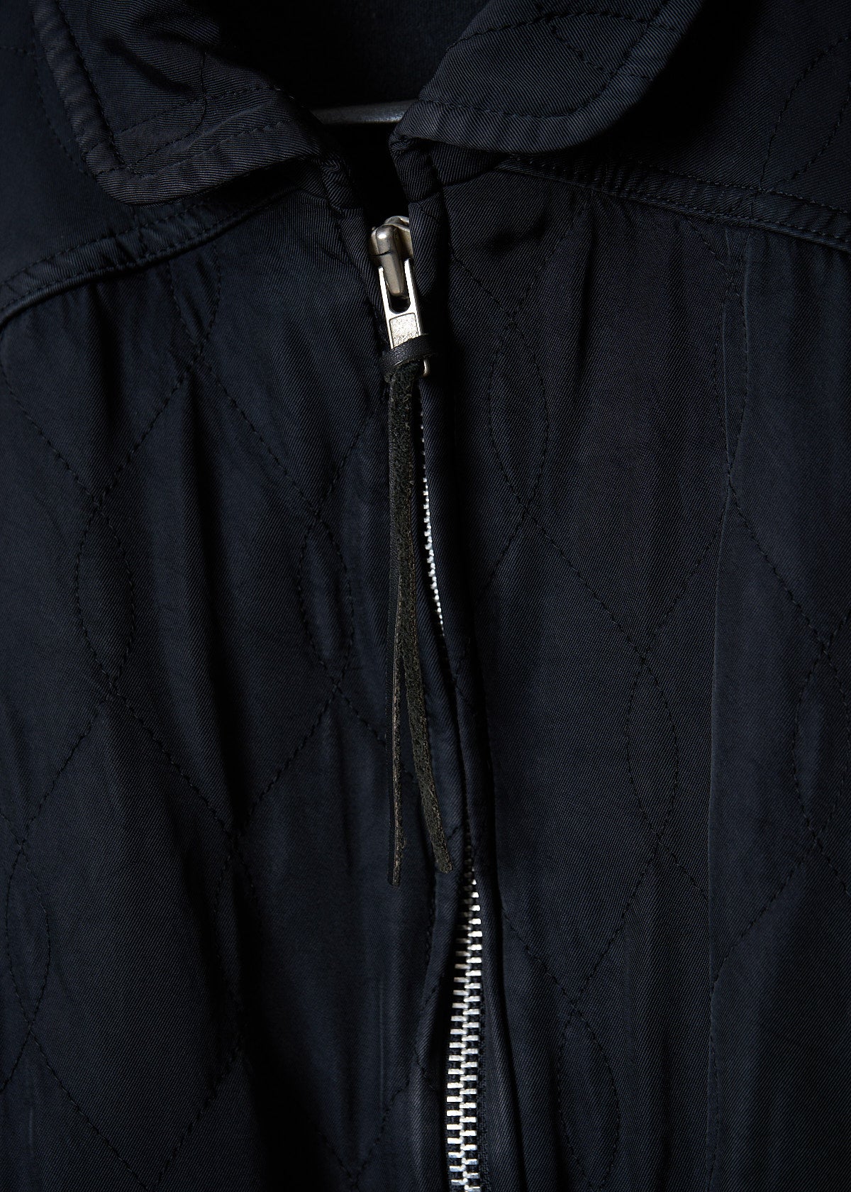 Y'S FOR MEN BLACK QUILTED RAYON BLOUSON SS1999 - MEDIUM