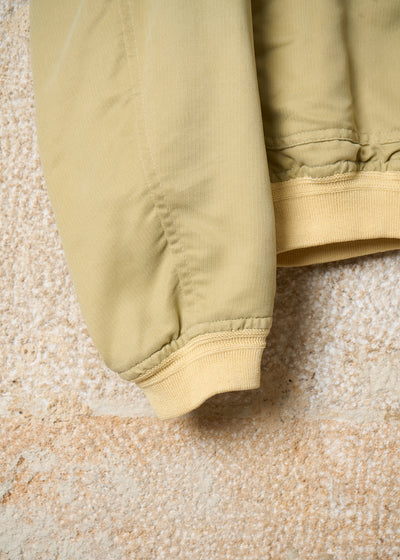 GIORGIO ARMANI YELLOW SETA BLOUSON 1980'S - LARGE