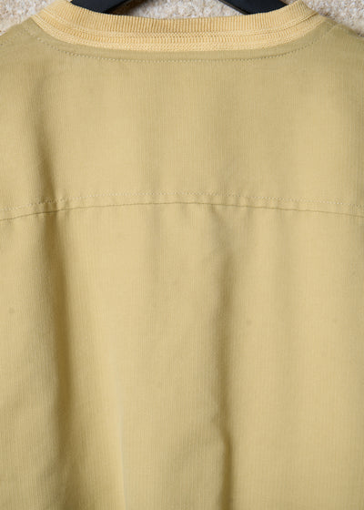 GIORGIO ARMANI YELLOW SETA BLOUSON 1980'S - LARGE