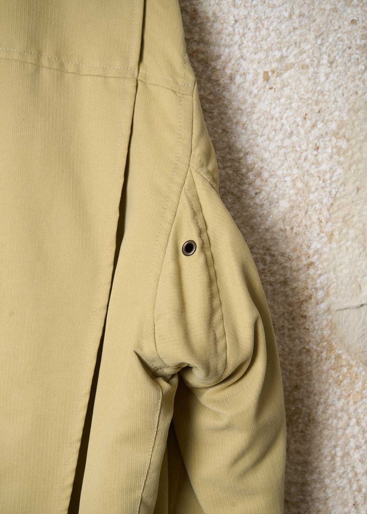GIORGIO ARMANI YELLOW SETA BLOUSON 1980'S - LARGE
