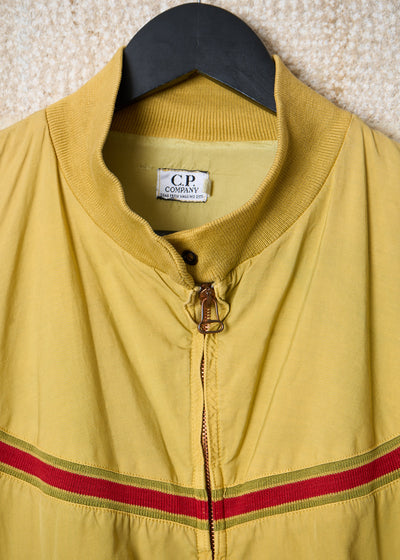 YELLOW RED ROUNDED LINE COTTON BLOUSON SS1985 - MEDIUM