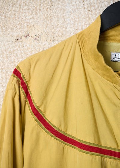 YELLOW RED ROUNDED LINE COTTON BLOUSON SS1985 - MEDIUM