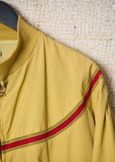 YELLOW RED ROUNDED LINE COTTON BLOUSON SS1985 - MEDIUM
