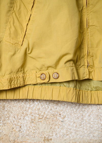 YELLOW RED ROUNDED LINE COTTON BLOUSON SS1985 - MEDIUM