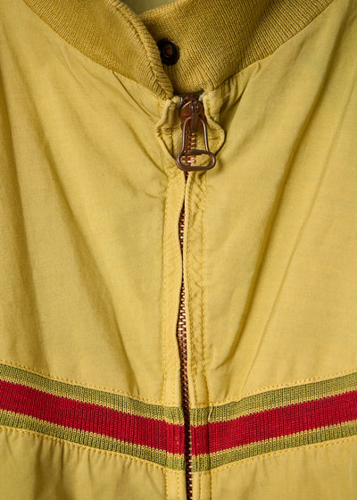 YELLOW RED ROUNDED LINE COTTON BLOUSON SS1985 - MEDIUM