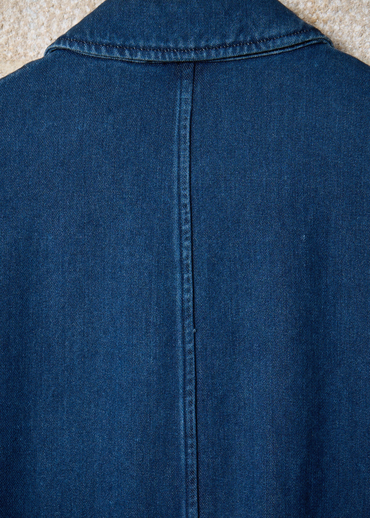 HOMME PLUS GREY BLUE DENIM DRIZZLER JACKET SS1991 - LARGE