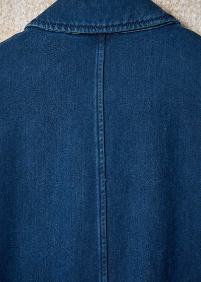 HOMME PLUS GREY BLUE DENIM DRIZZLER JACKET SS1991 - LARGE