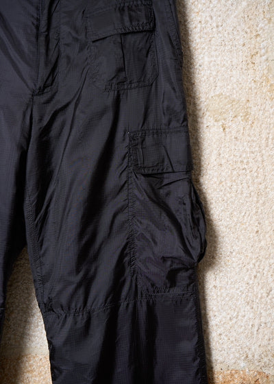 Black Nylon Ripstop Multi Pockets Cargo Pants 1990's - 3