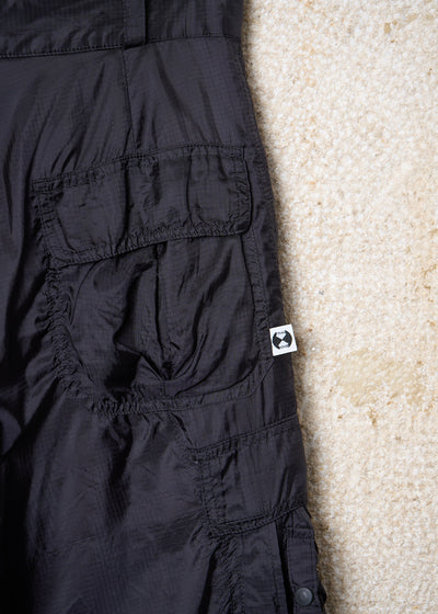 Black Nylon Ripstop Multi Pockets Cargo Pants 1990's - 3