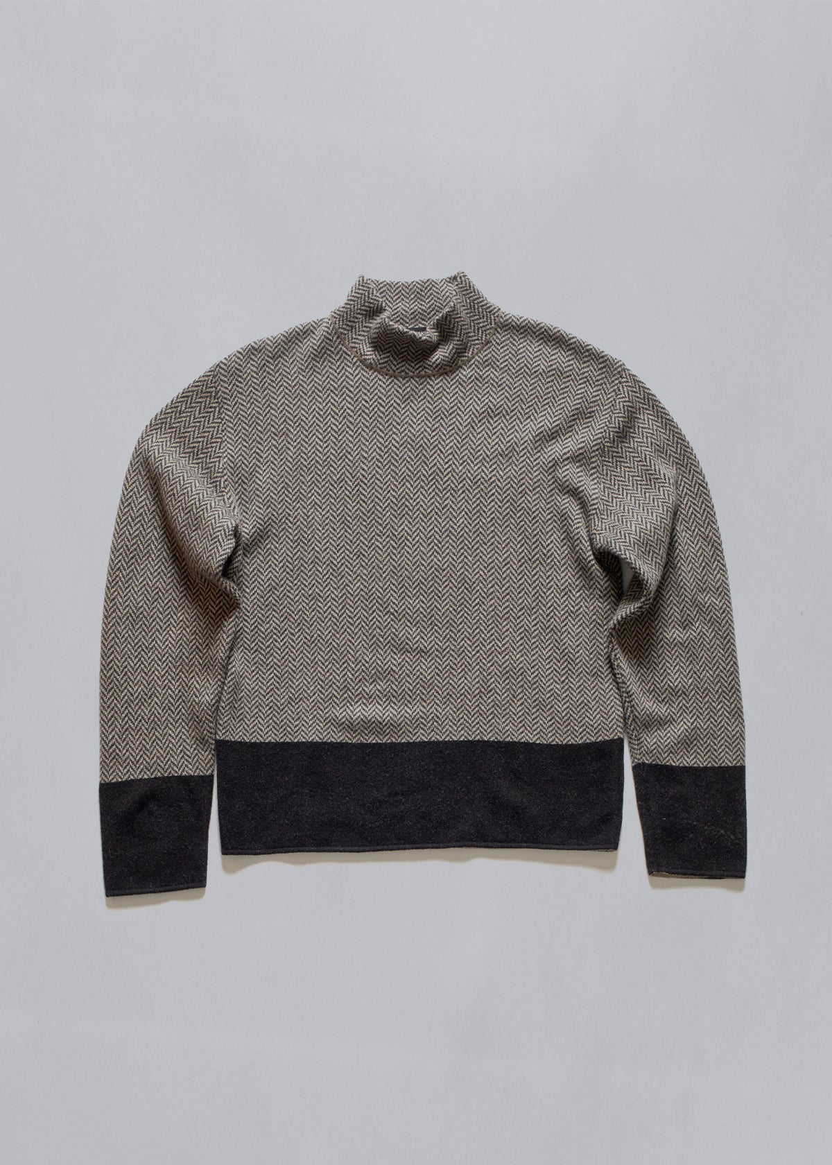 Herringbone Wool Knit 2000's - Medium - The Archivist Store