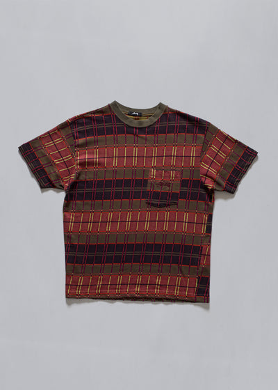 Checkered Weaved T-Shirt 1990 - Large - The Archivist Store