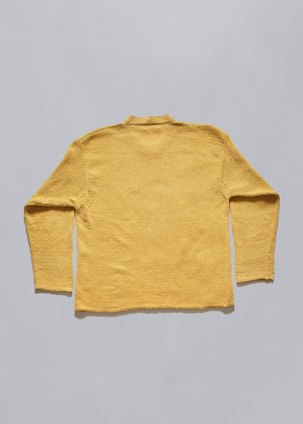 Chenille Cotton Crewneck Jumper Pastel Yellow SS1998 - The Archivist Store