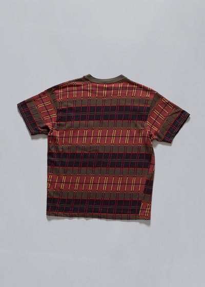 Checkered Weaved T-Shirt 1990 - Large - The Archivist Store