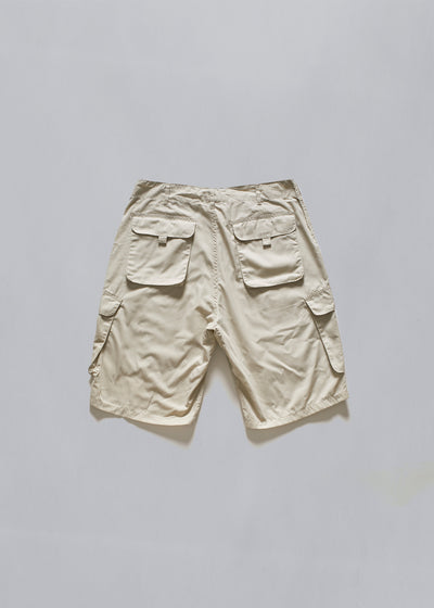 Ivory Diagonal Pockets Short 1990's - Large - The Archivist Store