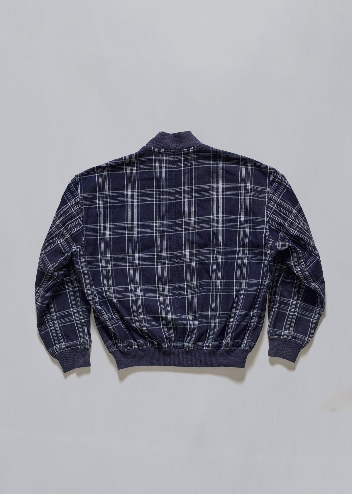 Homme Checkered Cotton Bomber Jacket 1980's - Medium - The Archivist Store
