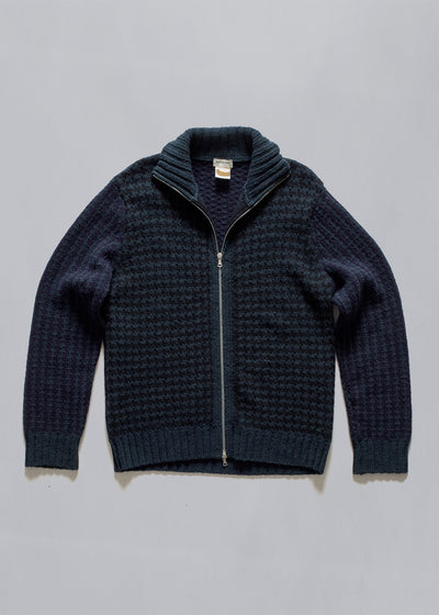 Chevron Zip Cardigan 1990's - Large - The Archivist Store