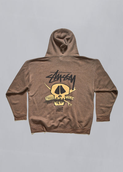 Fresh Foils Skull Hooded Sweatshirt 1991 - Large - The Archivist Store