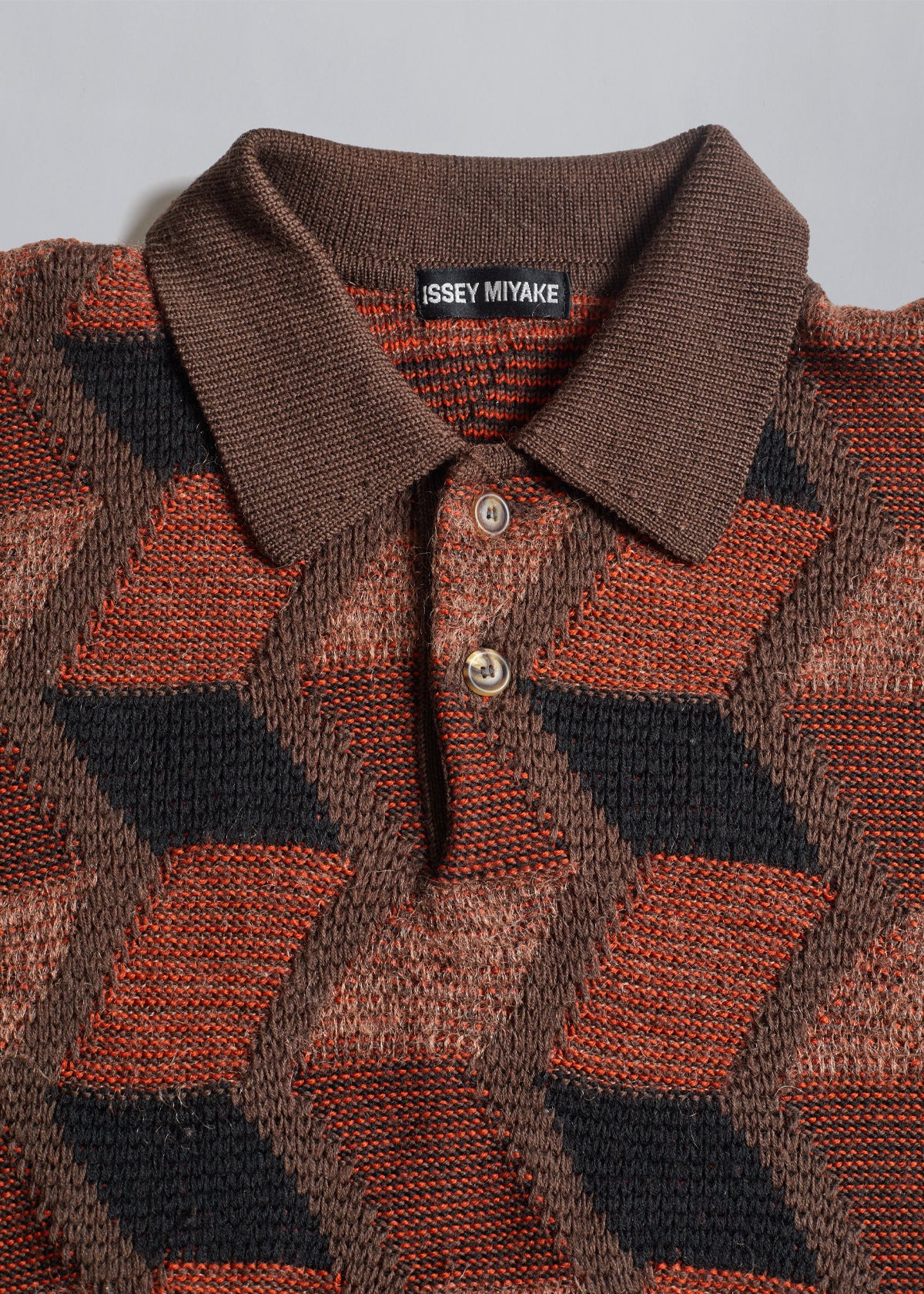 ZigZag Multicolor Knitted Polo 2000's - Medium - The Archivist Store