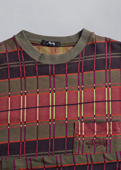 Checkered Weaved T-Shirt 1990 - Large - The Archivist Store