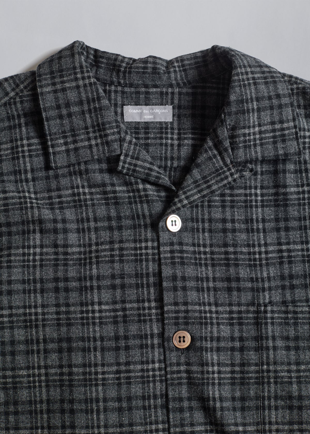 Homme Wool Checkered Shirt 2002 - Medium - The Archivist Store