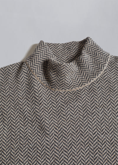 Herringbone Wool Knit 2000's - Medium - The Archivist Store