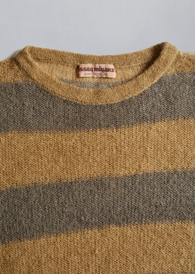 Mohair Striped Knit 1970's - Medium - The Archivist Store
