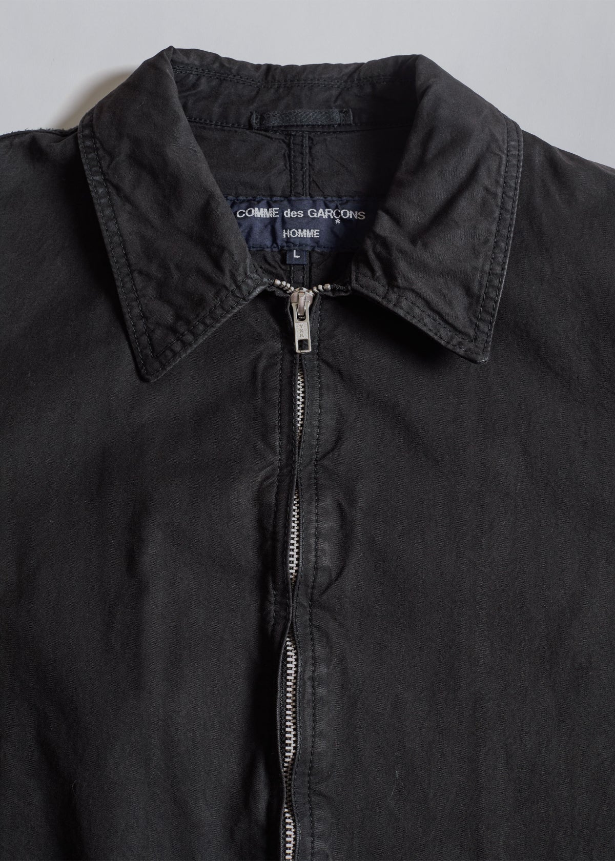 Homme Dyed Cotton Zip Work Jacket 2004 - Large - The Archivist Store