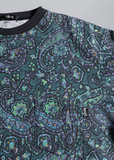 Paisley Allover T-Shirt 1990 - Large - The Archivist Store