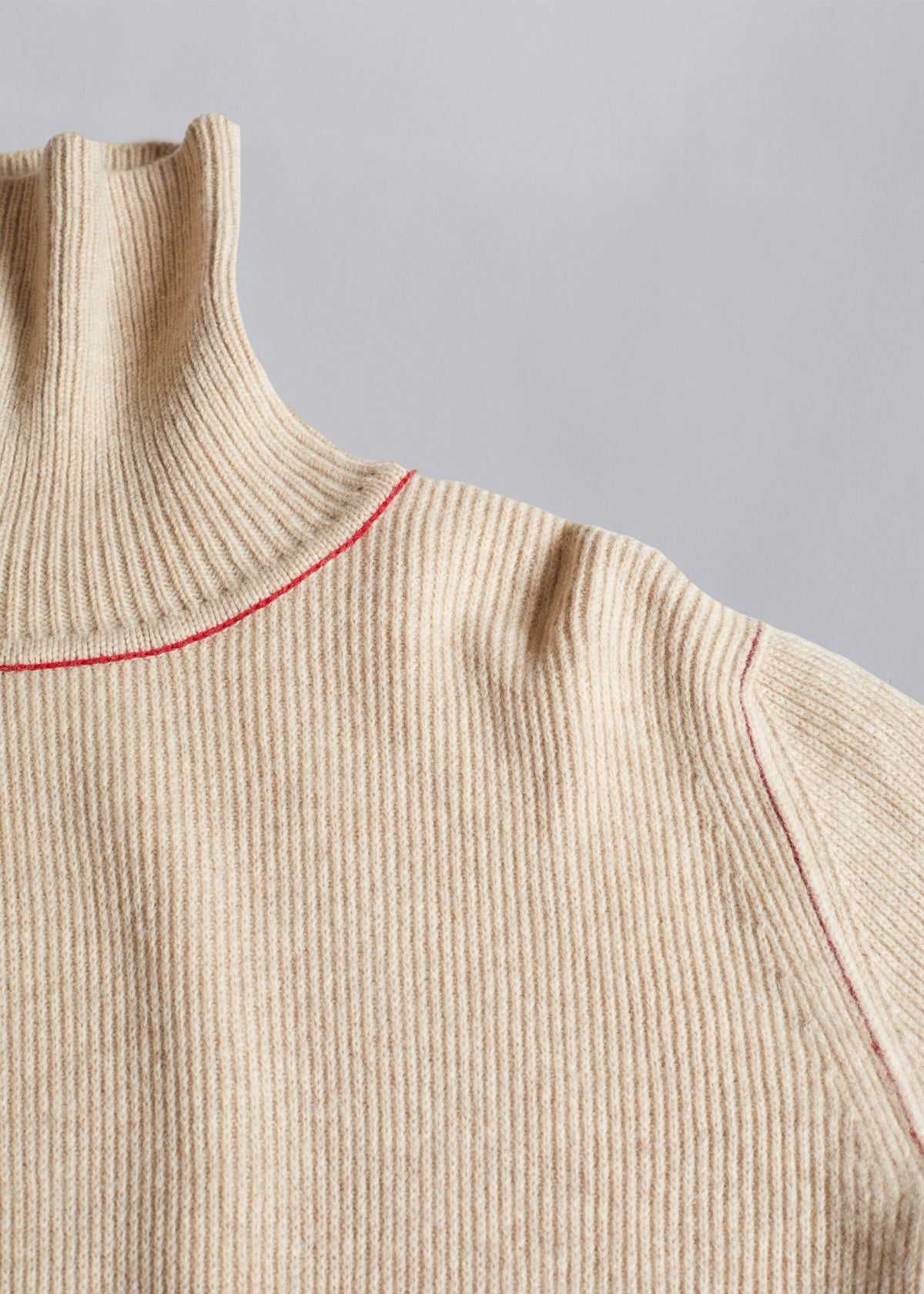 Natural Wool Turtleneck Knit 2000's - Large - The Archivist Store