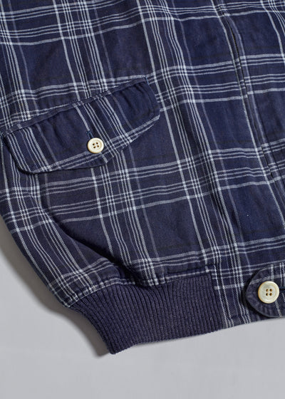 Homme Checkered Cotton Bomber Jacket 1980's - Medium - The Archivist Store