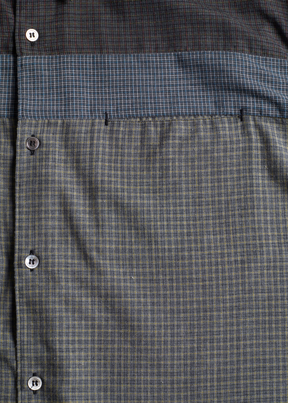 CDGH Mixed Check Shirt 1990's - X-Large - The Archivist Store