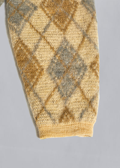 Jantzen Argyle Mohair Cardigan 1960's - X-Large - The Archivist Store