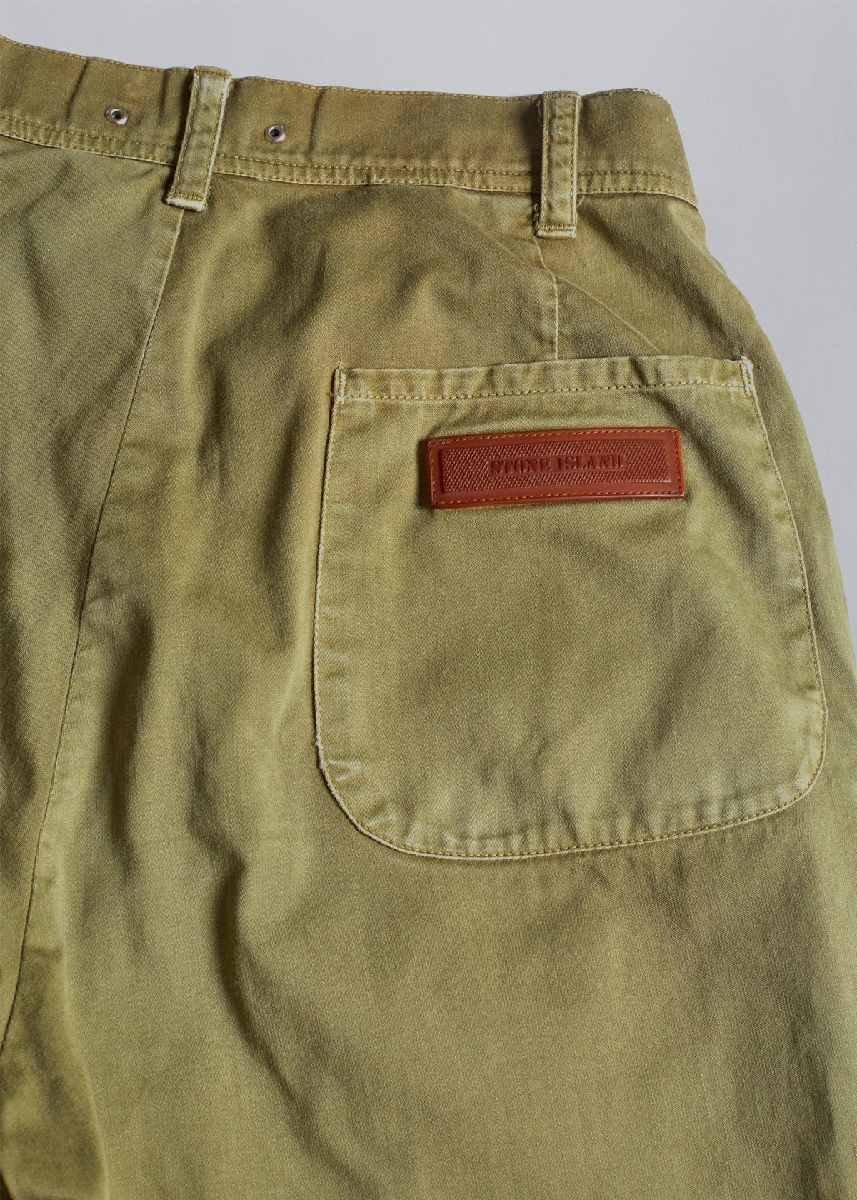 Rubber Logo Cotton Pants 1980s - 27 - The Archivist Store