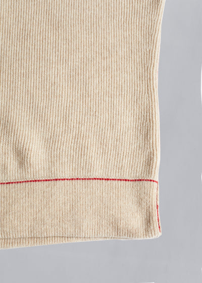 Natural Wool Turtleneck Knit 2000's - Large - The Archivist Store