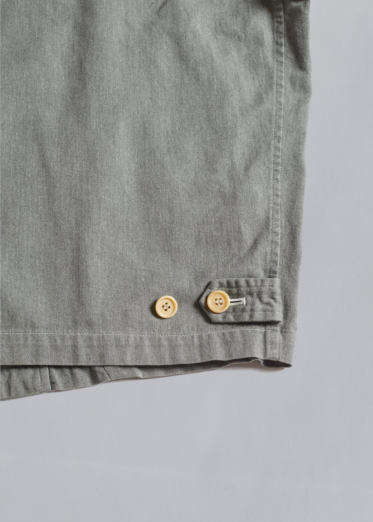 Homme Grey Cotton Zip Work Jacket 1988 - Medium - The Archivist Store